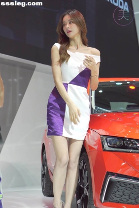 THEBEAUTY 2021深圳大湾区车展 SKODA车模 [1V493M]