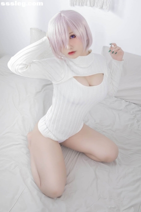 洛璃LoLiSAMA 玛修 基列莱特 开胸毛衣[25P170M]