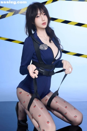 玥儿玥 蓝色性感制服[77P1.44G]