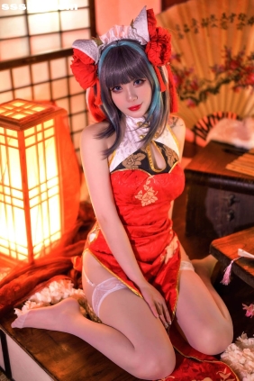 Zyra秋 碧蓝航线 柴郡 红旗袍[20P176M]