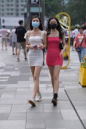 街拍作品 简约修身裙[70P852M]