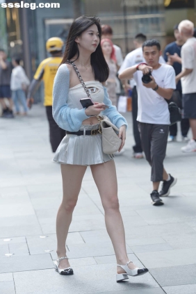 街拍作品 靓丽百褶裙[157P1.56G]
